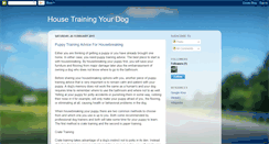 Desktop Screenshot of housetrainingyourdog-william.blogspot.com