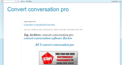 Desktop Screenshot of convertconversationpro.blogspot.com