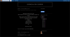 Desktop Screenshot of cienciaencurso.blogspot.com