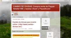 Desktop Screenshot of cambio-de-divisas.blogspot.com