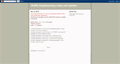 Desktop Screenshot of isorg-supplement.blogspot.com
