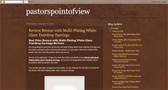 Desktop Screenshot of pastorspointofview.blogspot.com
