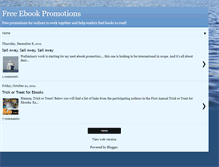 Tablet Screenshot of ebookpromotions.blogspot.com
