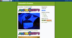 Desktop Screenshot of animakidseventos.blogspot.com
