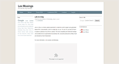 Desktop Screenshot of lexmusings.blogspot.com