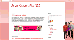 Desktop Screenshot of jonasecuadorfanclub.blogspot.com