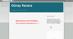 Desktop Screenshot of gunay-karaca.blogspot.com