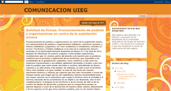 Desktop Screenshot of comunicacionuieg.blogspot.com