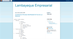 Desktop Screenshot of inversionprivadaenlaregionlambayeque.blogspot.com