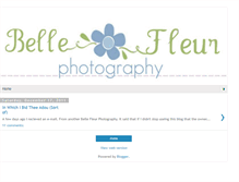 Tablet Screenshot of bellefluerphotography.blogspot.com