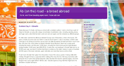 Desktop Screenshot of ab-on-the-road.blogspot.com