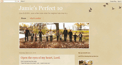 Desktop Screenshot of jamiesperfect10.blogspot.com