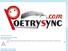 Tablet Screenshot of poetrysync1.blogspot.com