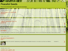 Tablet Screenshot of peacefulseeds.blogspot.com