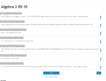 Tablet Screenshot of alg2firstsem0910.blogspot.com