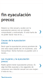 Mobile Screenshot of fineyaculacionprecoz.blogspot.com