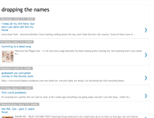 Tablet Screenshot of droppingthenames.blogspot.com