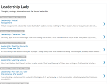 Tablet Screenshot of leadershiplady.blogspot.com