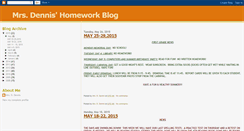 Desktop Screenshot of mrsdennishomeworkblog.blogspot.com