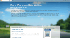 Desktop Screenshot of lesbianweddingoutfit.blogspot.com