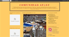 Desktop Screenshot of comunidadayllu.blogspot.com