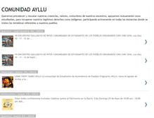 Tablet Screenshot of comunidadayllu.blogspot.com