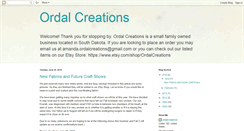 Desktop Screenshot of ordalcreations.blogspot.com