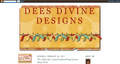 Desktop Screenshot of deesdivinedesigns.blogspot.com