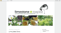 Desktop Screenshot of limestoneandmaples.blogspot.com