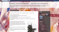 Desktop Screenshot of heiratenaufdenphilippinen.blogspot.com