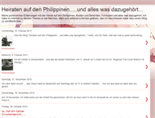 Tablet Screenshot of heiratenaufdenphilippinen.blogspot.com