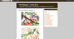 Desktop Screenshot of animegirlswalls.blogspot.com