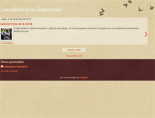 Tablet Screenshot of caracteristicas-danta2010.blogspot.com