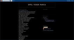 Desktop Screenshot of opel-yedekparca.blogspot.com