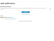 Tablet Screenshot of opel-yedekparca.blogspot.com