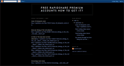 Desktop Screenshot of freerapidsharepremiumatmaxon.blogspot.com