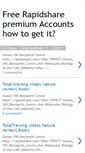 Mobile Screenshot of freerapidsharepremiumatmaxon.blogspot.com