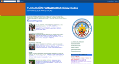 Desktop Screenshot of fundacionparadigmas.blogspot.com