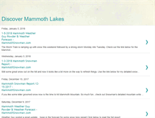 Tablet Screenshot of discovermammothlakes.blogspot.com