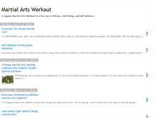 Tablet Screenshot of martialartsworkout.blogspot.com