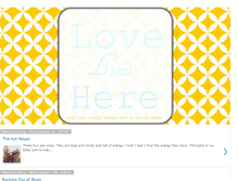 Tablet Screenshot of love-lives-here.blogspot.com