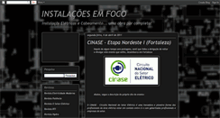 Desktop Screenshot of instalacoesemfoco.blogspot.com