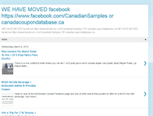 Tablet Screenshot of canadasamplesnfreebiesncouponsndeals.blogspot.com