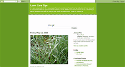 Desktop Screenshot of lawncaretips.blogspot.com