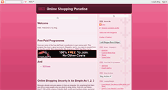 Desktop Screenshot of onlineshoppingparadise.blogspot.com