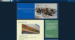 Desktop Screenshot of barbarianincursion.blogspot.com