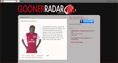 Desktop Screenshot of goonerradar.blogspot.com