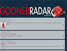 Tablet Screenshot of goonerradar.blogspot.com
