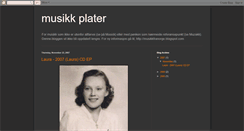 Desktop Screenshot of musikkplater.blogspot.com