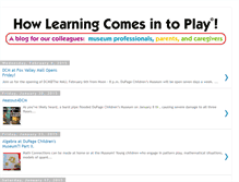 Tablet Screenshot of childrensmuseumblog.blogspot.com